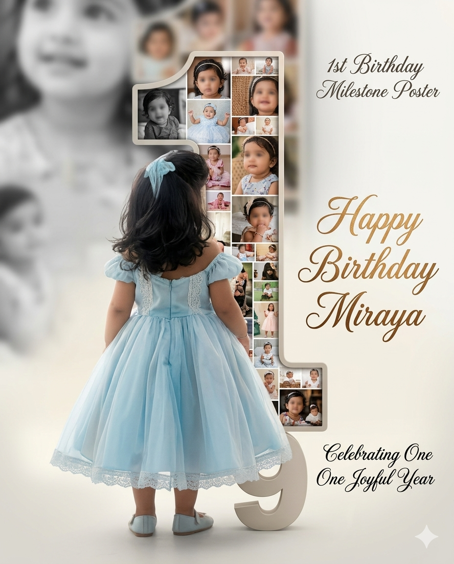 birthday collage poster